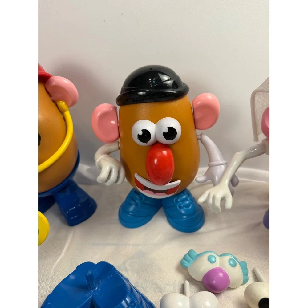 Vintage Playskool Mr Potato Head Lot 3 Bodies Accessories Fireman Princess Toy 1